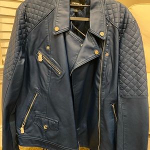 NWT faux leather jacket